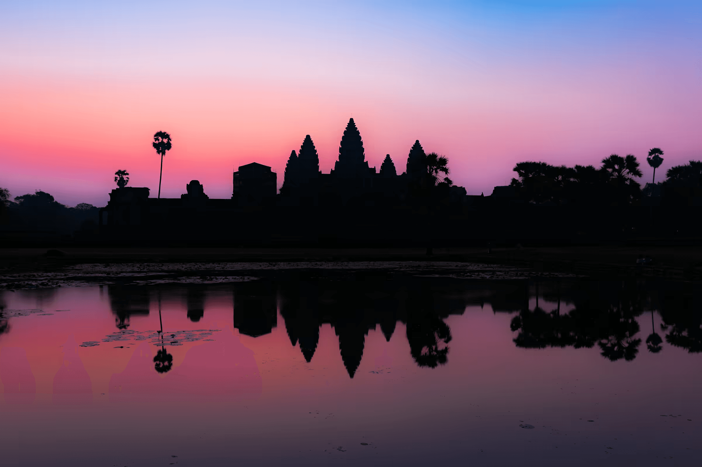 Angkor Wat: Dawn Reflection Angkor Dawn Reflection Temple Sunrise in Siem Reap.